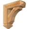 Ekena Millwork Imperial Arts and Crafts Rough Sawn Bracket w/ Offset Brace, Western Red Cedar, 6"W x 18"D x 18"H BKT0604X18X18IMP03RWR - alternate 1